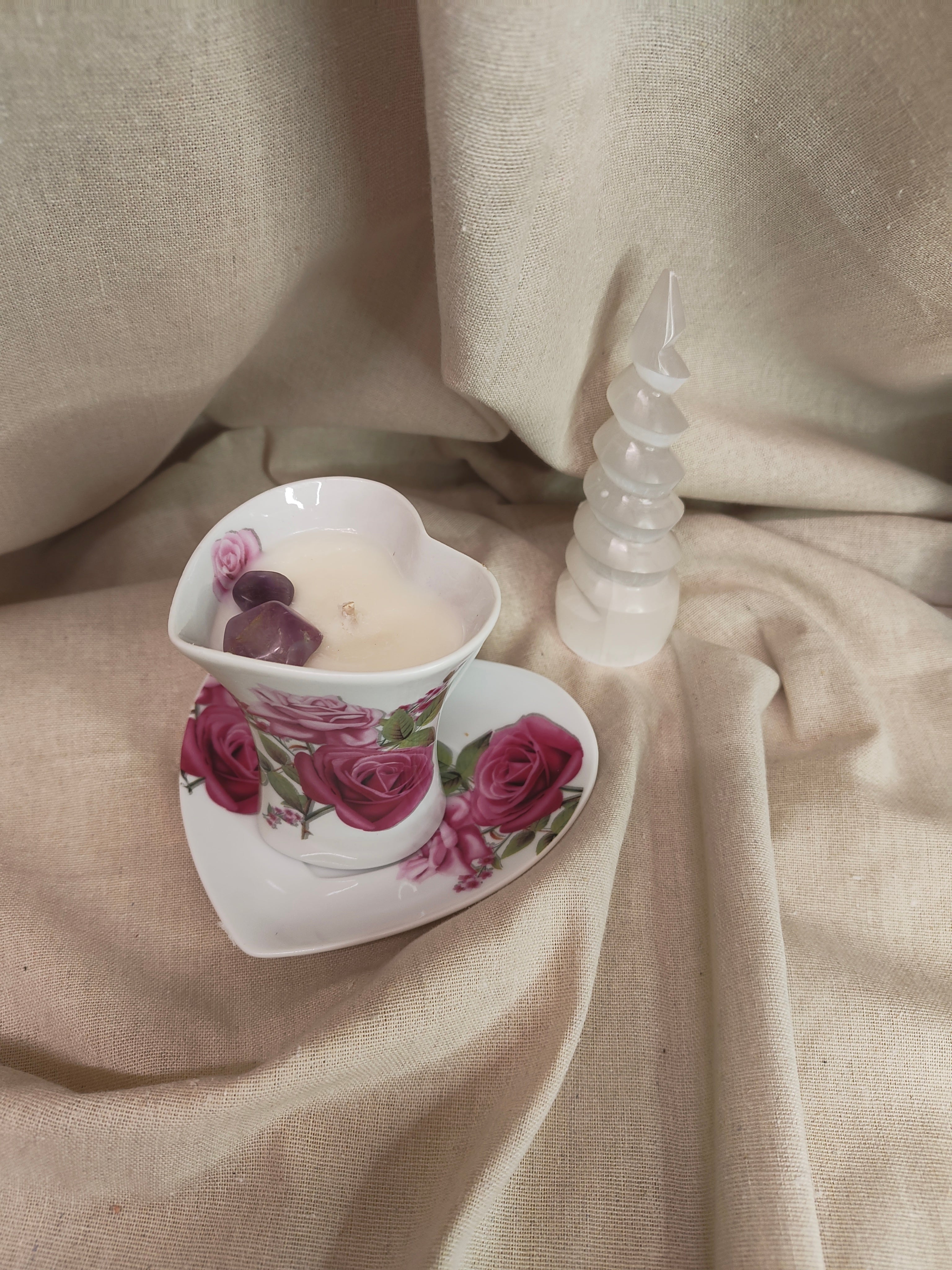 CŒUR DE LUNE     grande tasse fleurie