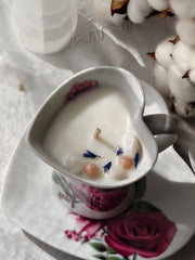 Cœur Tendre — bougie Cancer à la pierre de lune