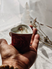 Cœur Tendre — bougie Cancer à la pierre de lune