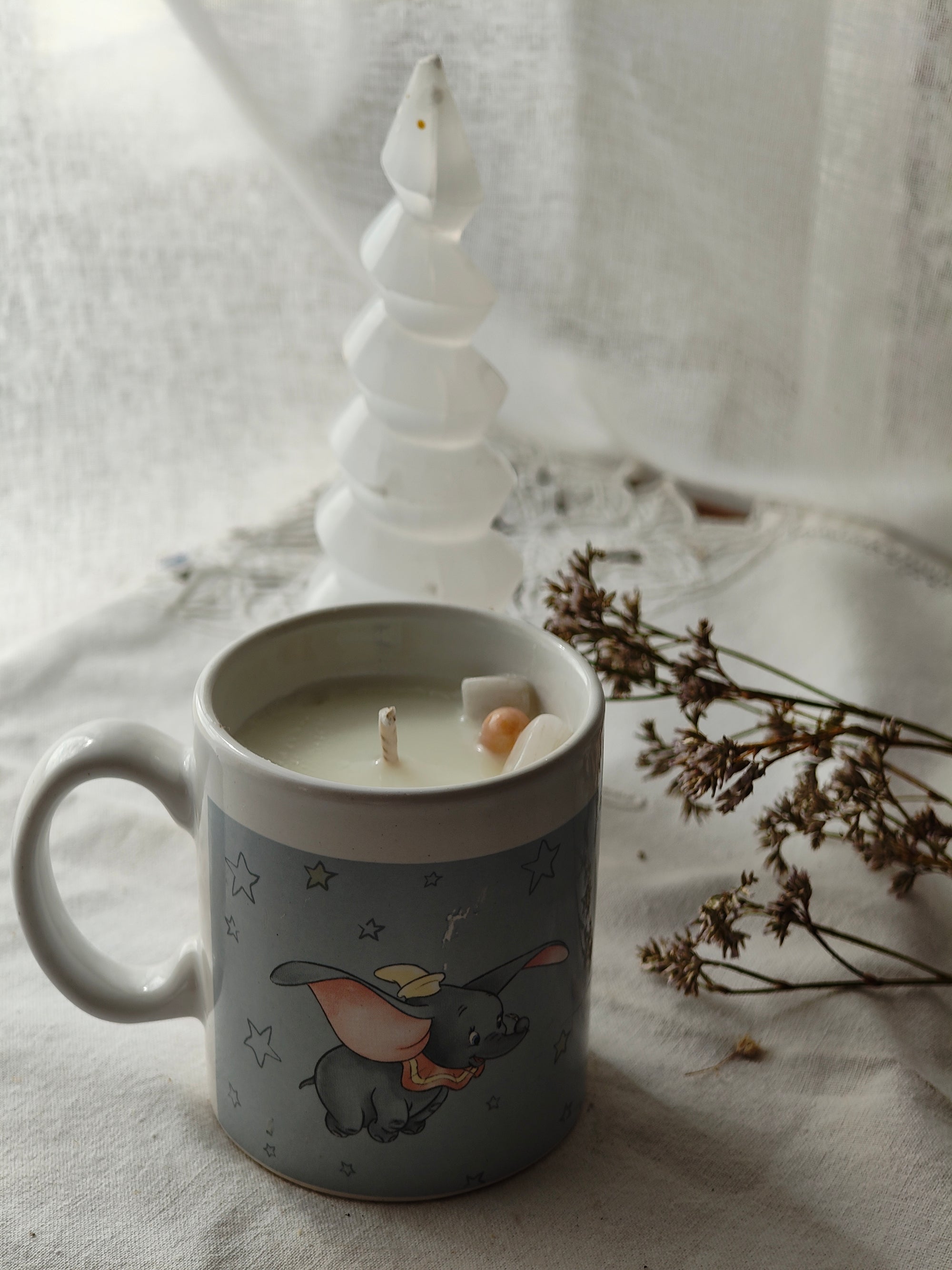 Cœur Tendre — bougie Cancer à la pierre de lune
