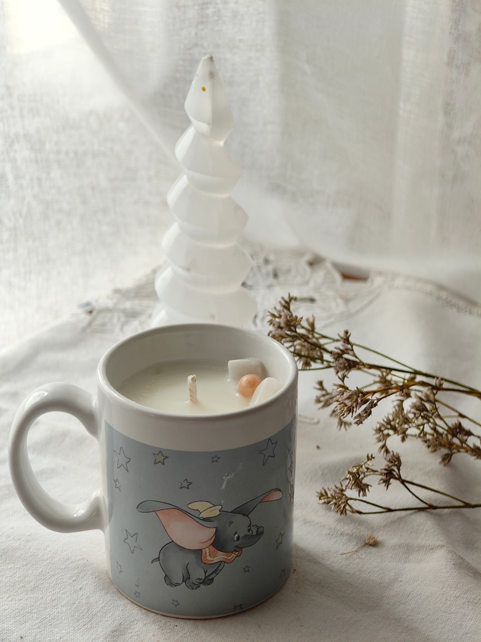 Cœur Tendre — bougie Cancer à la pierre de lune