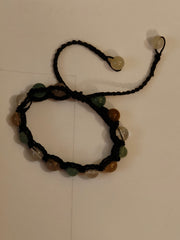 Bracelet Vierge – Aventurine verte, Calcédoine & Cristal de roche
