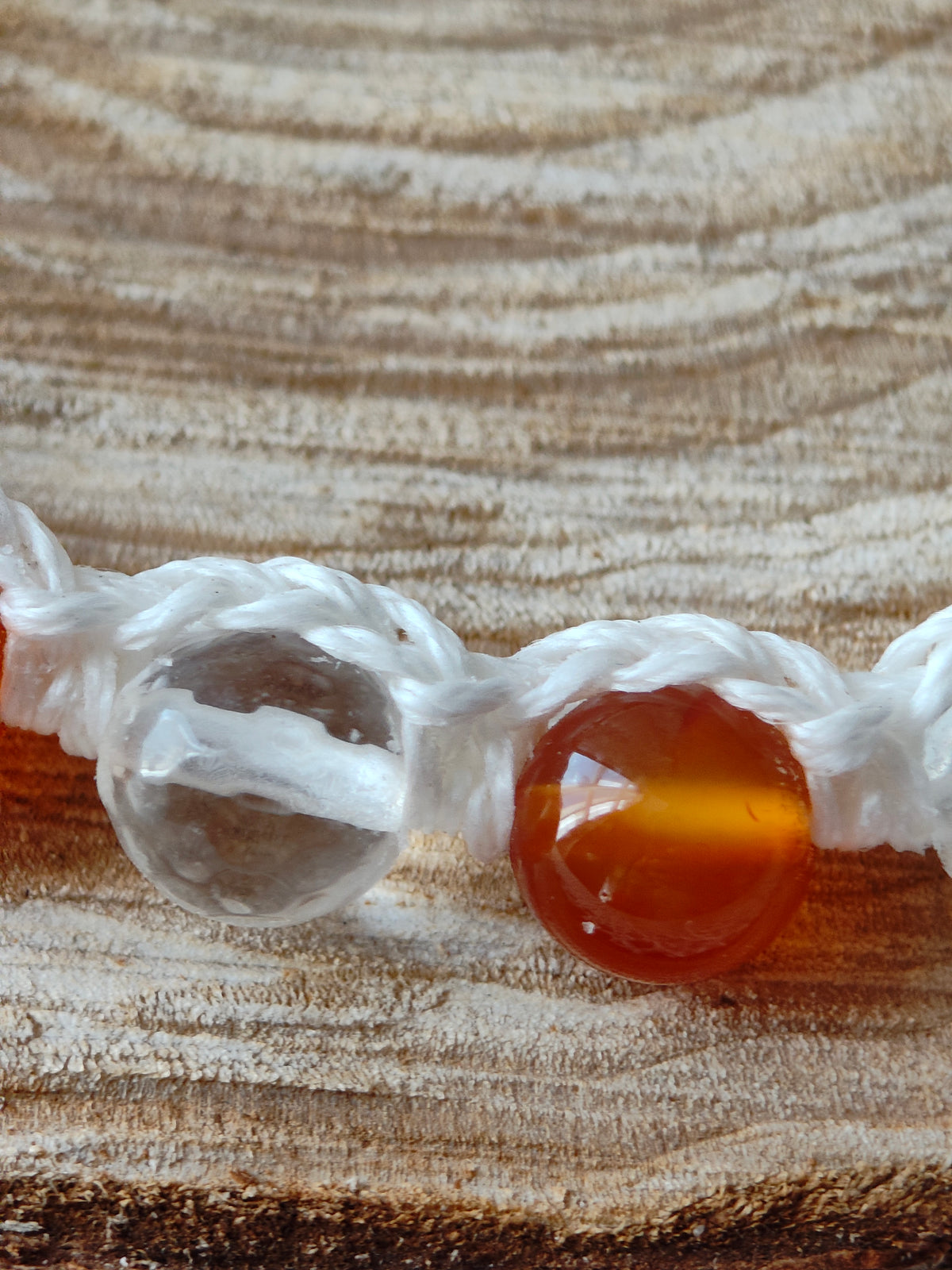 Bracelet Élan vital – Cornaline & Cristal de roche
