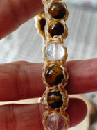 Bracelet Force intérieure – Œil de tigre & Cristal de roche (Copie)