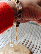 Bracelet Force intérieure – Œil de tigre & Cristal de roche (Copie)