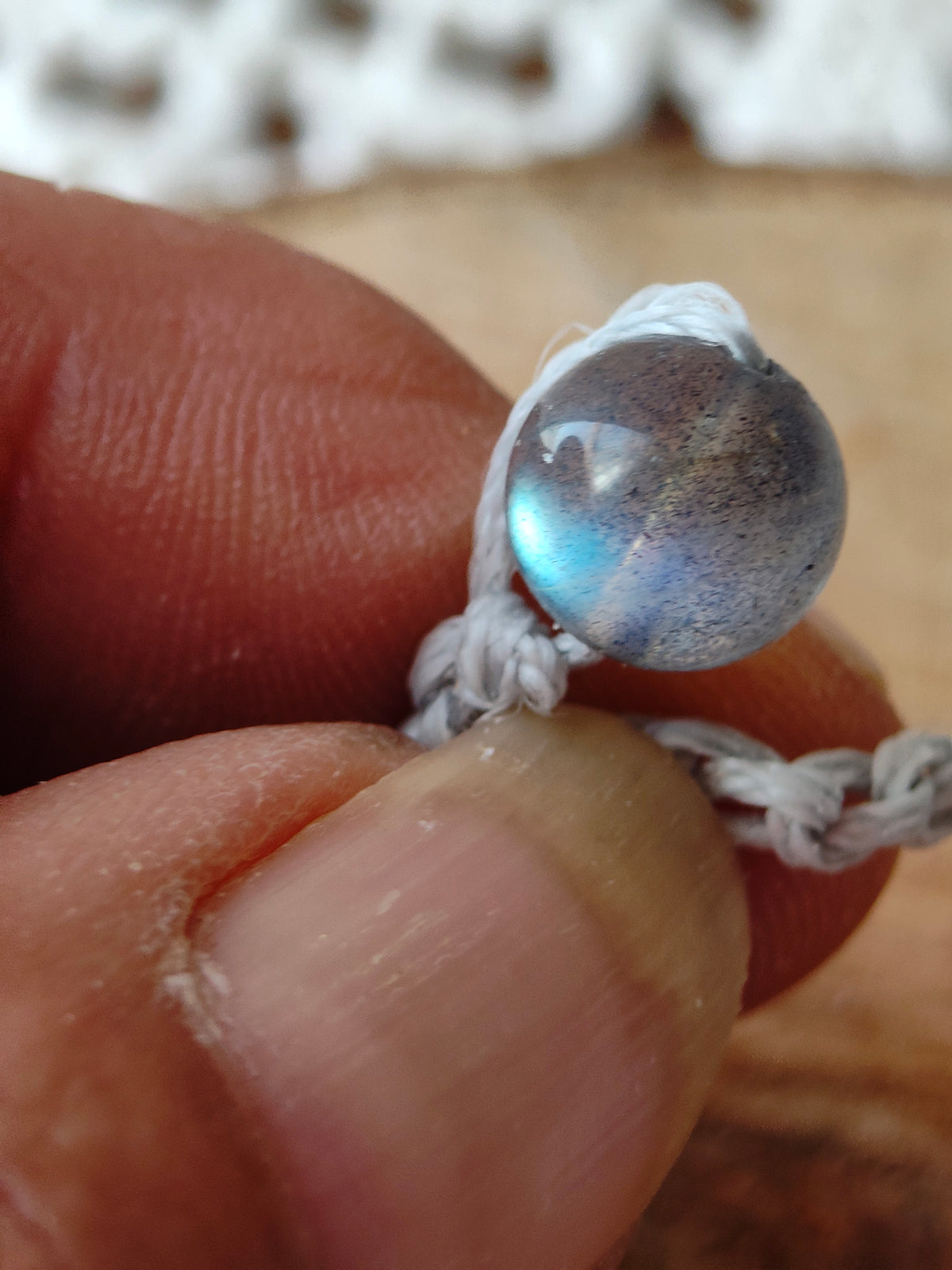 Bracelet Petit Gardien – Labradorite, Lapis-lazuli & Cristal de roche