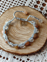 Bracelet Nouveau Cycle – Pierre de lune & Cristal de roche