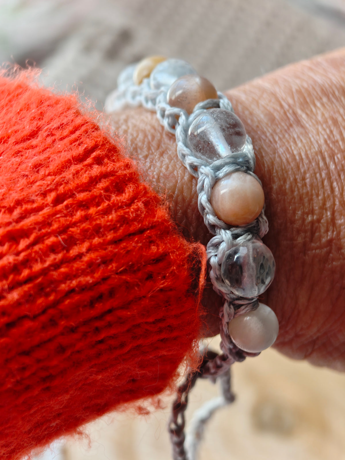 Bracelet Nouveau Cycle – Pierre de lune & Cristal de roche