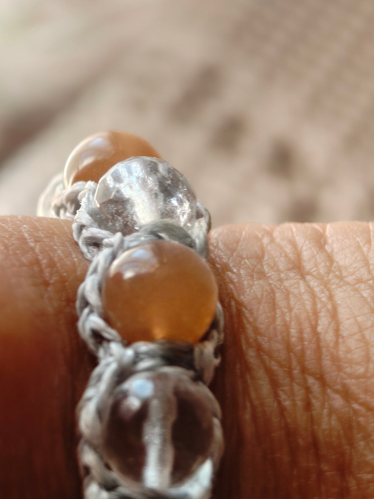 Bracelet Nouveau Cycle – Pierre de lune & Cristal de roche