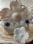 Bracelet Douceur – Améthyste, Quartz rose & Cristal de roche